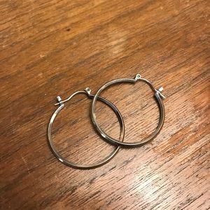 Silver hoops